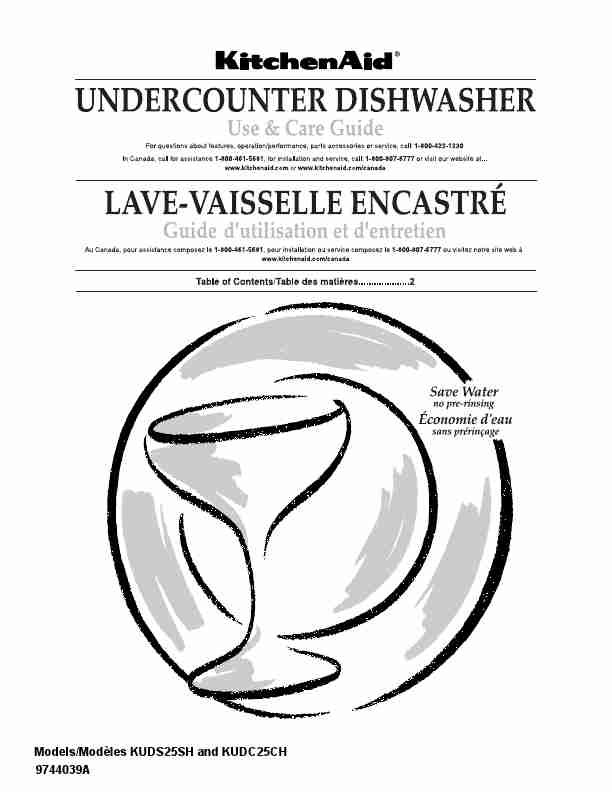 KitchenAid Dishwasher KUDS25SH-page_pdf